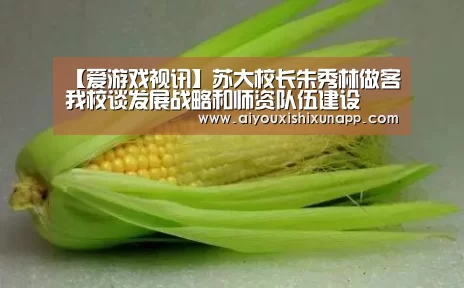 【爱游戏视讯】苏大校长朱秀林做客我校谈发展战略和师资队伍建设(图2) 爱游戏直播